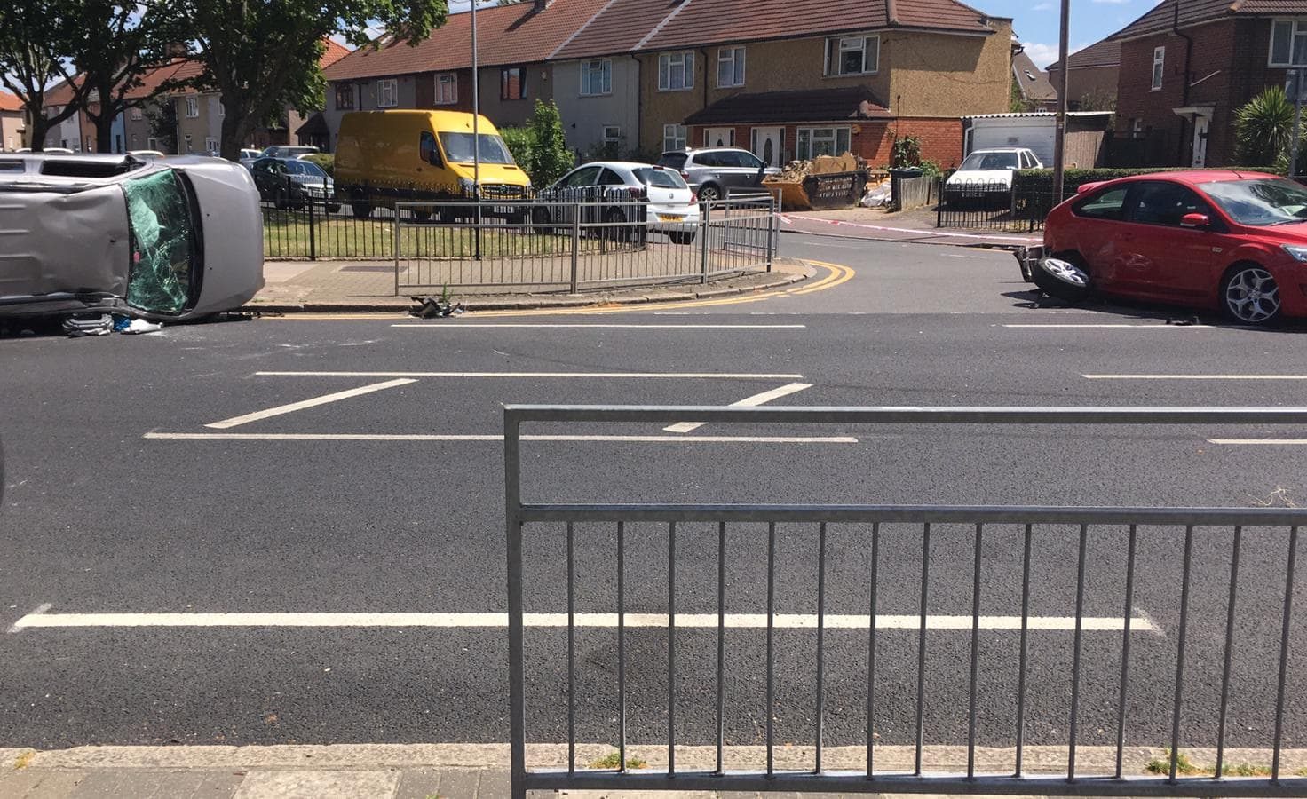 Two Hospitalised As Car Overturns In Dagenham Heathway Time 107 5 Fm Time 107 5 Fm